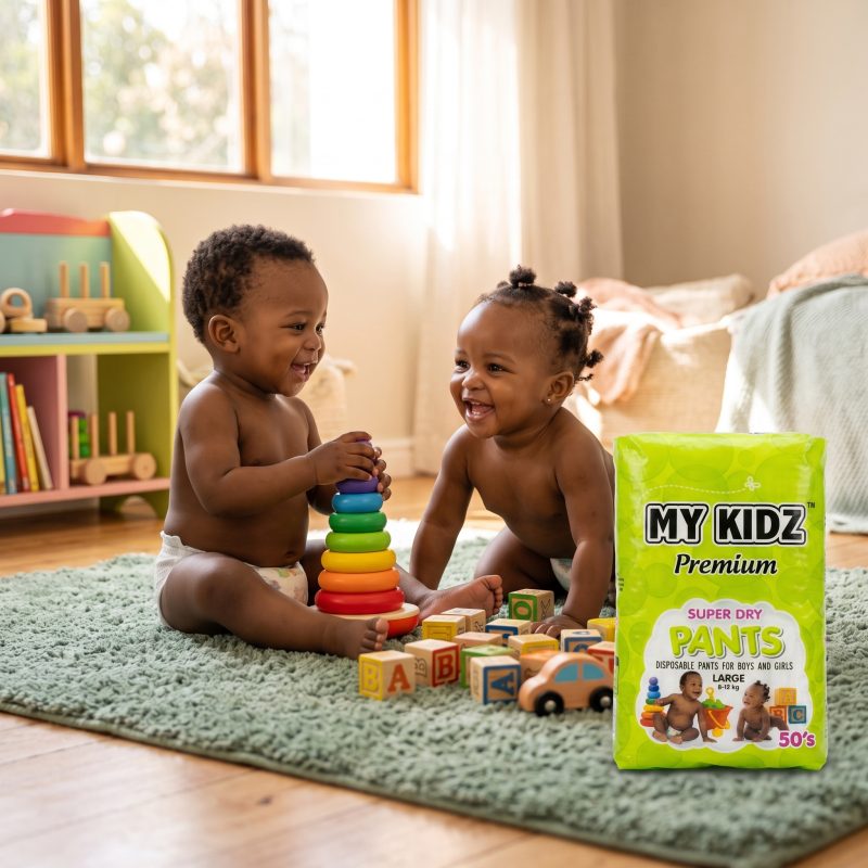 Babies_playing_with_stacking_toys_202607200012 My Kidz Premium Super Dry Pants – Large Size (8-12kg)