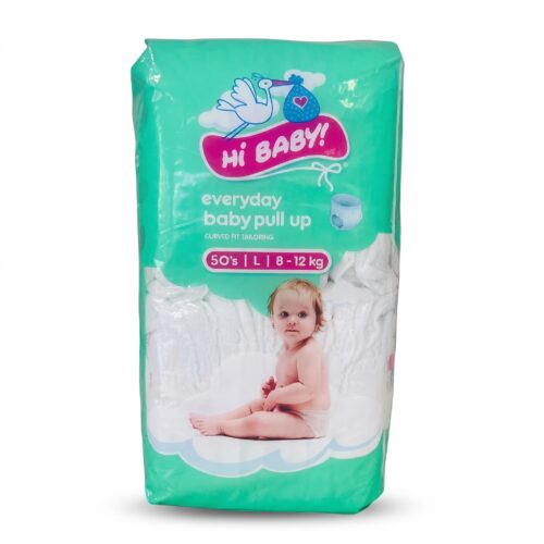 Baby_diaper_pack_on_white_202607192311 Hi Baby Everyday Baby Pull Up Diapers – Large Size (8-12kg)