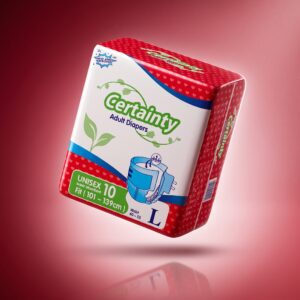 Certainty Unisex Adult Diapers With Fastening Tapes Large (10s)