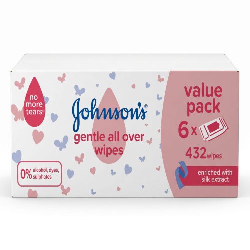 Johnson's Baby Wipes 432's – Bulk Value Pack, Silk Extract Johnson's Baby Wipes 432's – Bulk Value Pack, Silk Extract