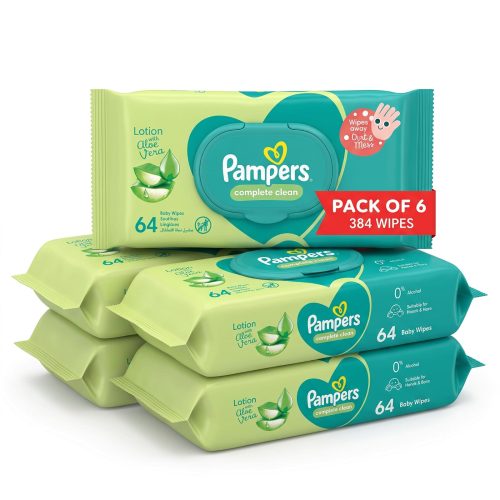 Pampers Complete Clean Wipes Pampers Complete Clean Wipes – Aloe Vera Value Pack 384
