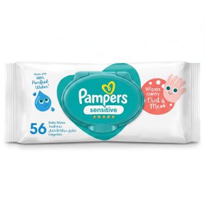 Pampers Sensitive Baby Wipes Refill – 56 Piece Pack Pampers Sensitive Baby Wipes Refill – 56 Piece Pack