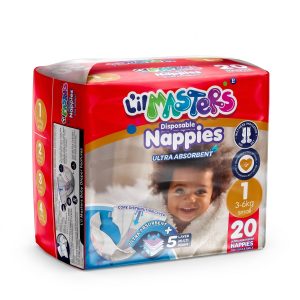 L'il Masters Disposable Nappies 3-6kg 20 Pack