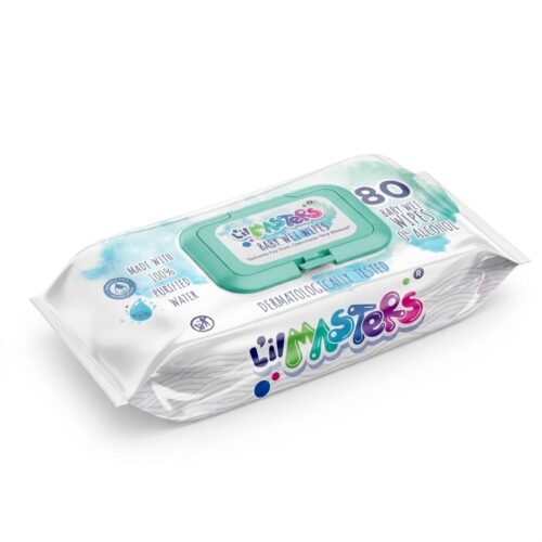 L'il Masters Baby Wet Wipes – Flip-Top, 80 Pack