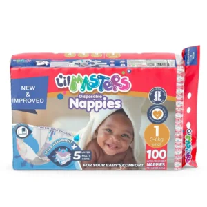 Lil Masters Disposable Nappies 3 6kg L'il Masters Disposable Nappies 3-6kg, 100 Pack