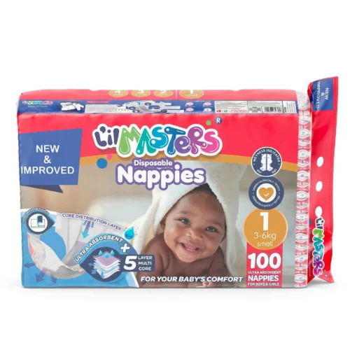 L'il Masters Disposable Nappies 3-6kg, 100 Pack