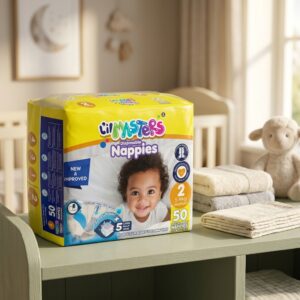 L'il Masters Disposable Nappies Size 2 – New & Improved, 50 Pack