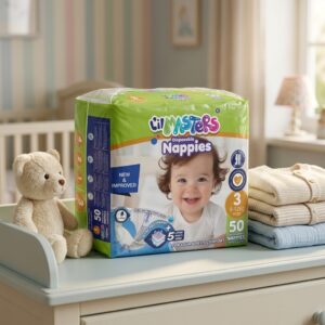 Lil Masters Disposable Nappies Size 3 New Improved 50 Packs L'il Masters Disposable Nappies Size 3 – New & Improved, 50 Pack
