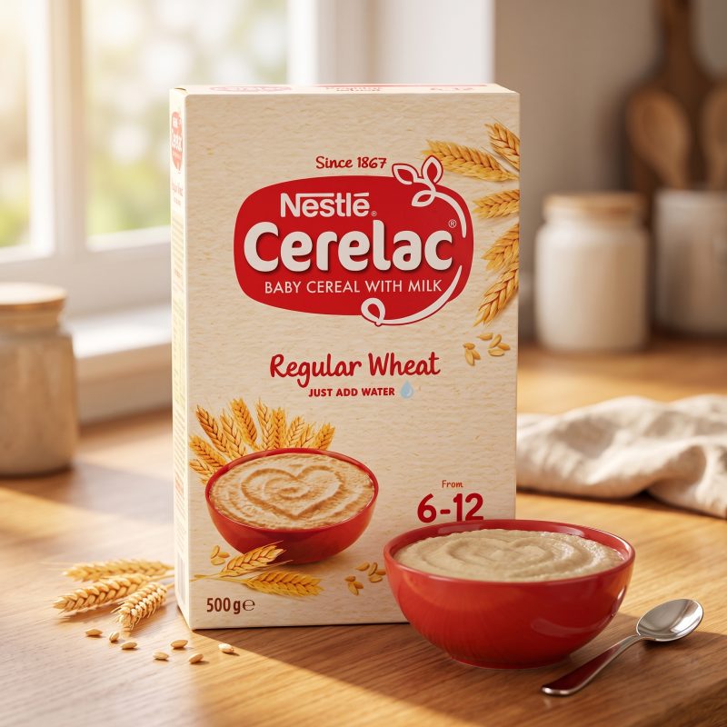 Nestlé Cerelac Regular Wheat Baby Cereal with Milk 500g Nestlé Cerelac Regular Wheat Baby Cereal with Milk 500g