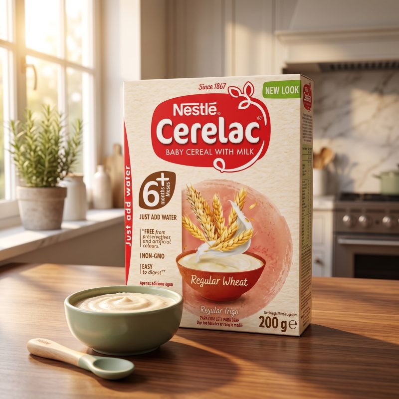 Nestlé Cerelac Regular Wheat Baby Cereal Nestlé Cerelac Regular Wheat Baby Cereal with Milk 200g