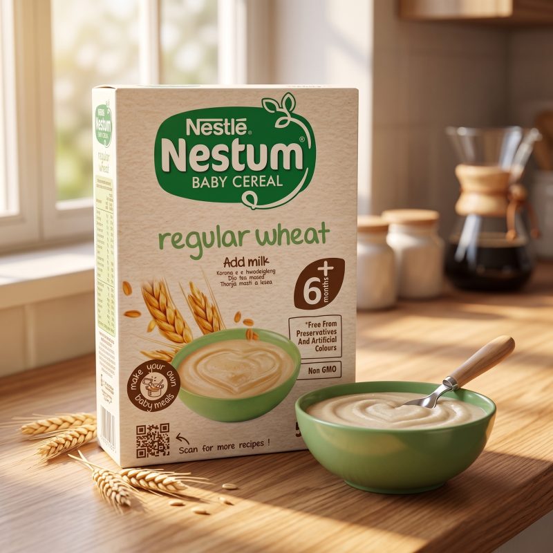 Nestlé Nestum Regular Wheat Baby Cereal – 500g Pack