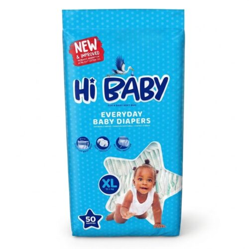 Hi Baby Disposable Nappies XL – Increased Absorption, 50