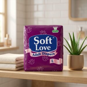 Soft Love Adult Diapers Large – Aloe Vera, 10 Pieces